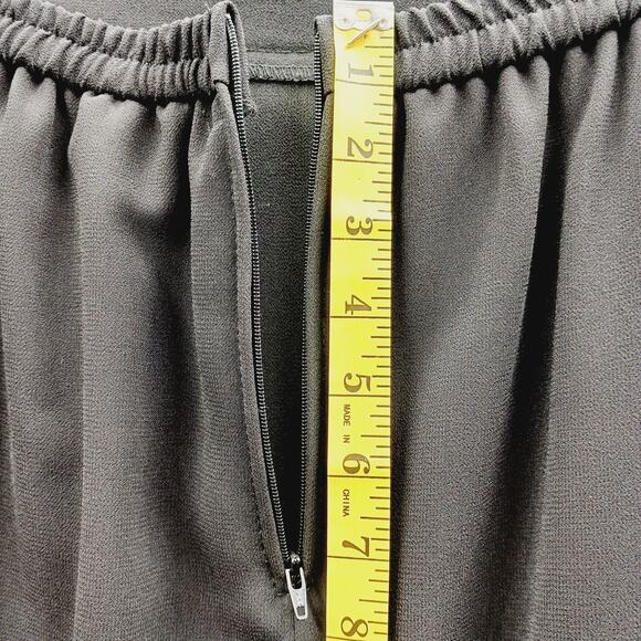 Skirt Maxi Size 18W Black Bead Scallop Evening Elegant Glam Formal Old Money - Picture 12 of 16